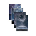 Andstal Cool Starry Sky Black Notebook A5 80 Hoaders Cubierta dura para Notepad Notebook